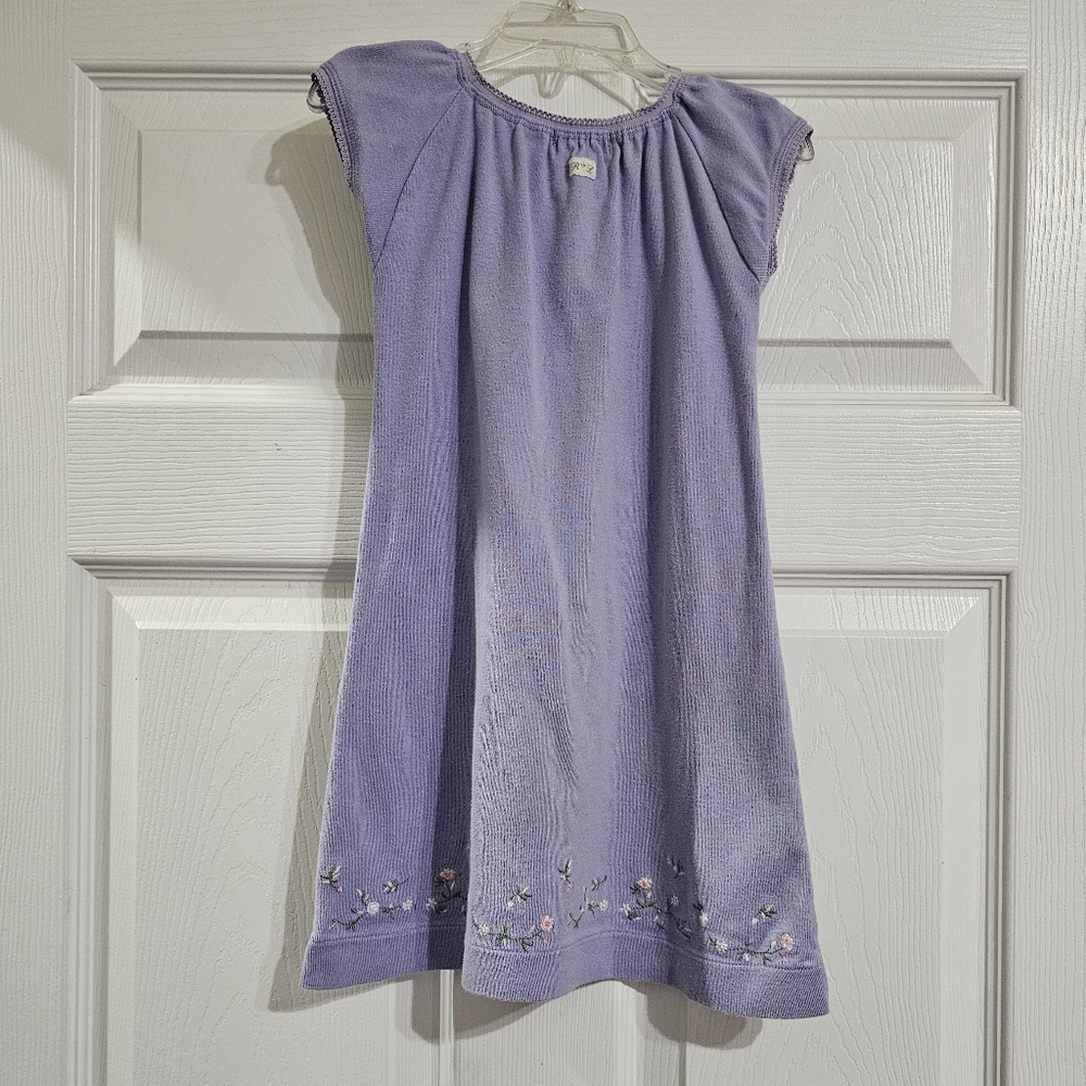 Ralph Lauren Lilac Dress with Floral Embroidery Design Girl's 5 - Picture 2 of 6